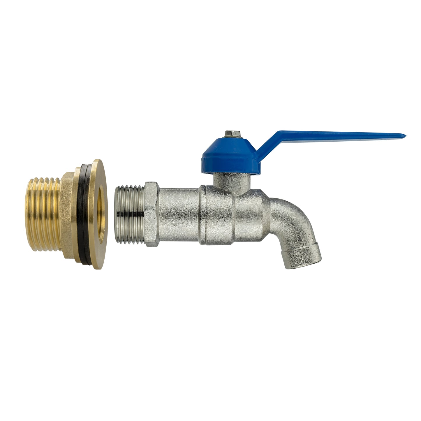 Water Butt Brass Kit 3/4" with Simple Lever Tap and Drill Bit