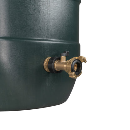 Water Butt Brass Kit 3/4" with Brass Valve + Geka