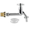 Water Butt Brass Kit 3/4" with Extended Brass Chrome Tap 1/2"  Barb