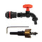 Water Butts Kit 1/2" With PP Black Tap and Drill Bit