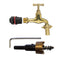 Water Butts Kit 1/2" With Polish Brass Tap 13mm Outlet and Drill Bit