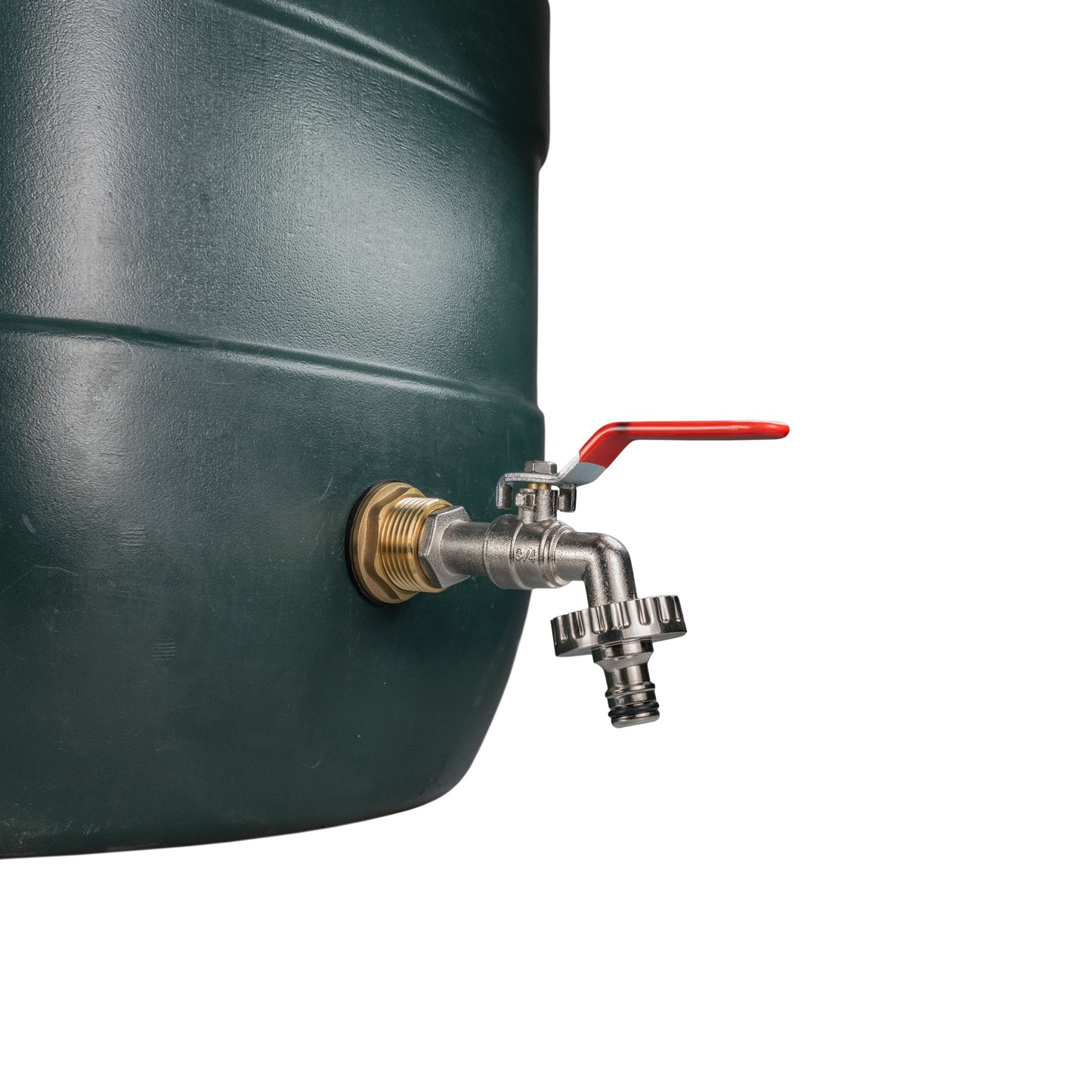 Water Butt Brass Kit 1" with Quick Connect Lever Tap