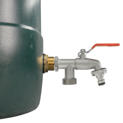 Water Butt Brass Kit 1" with Double Tap