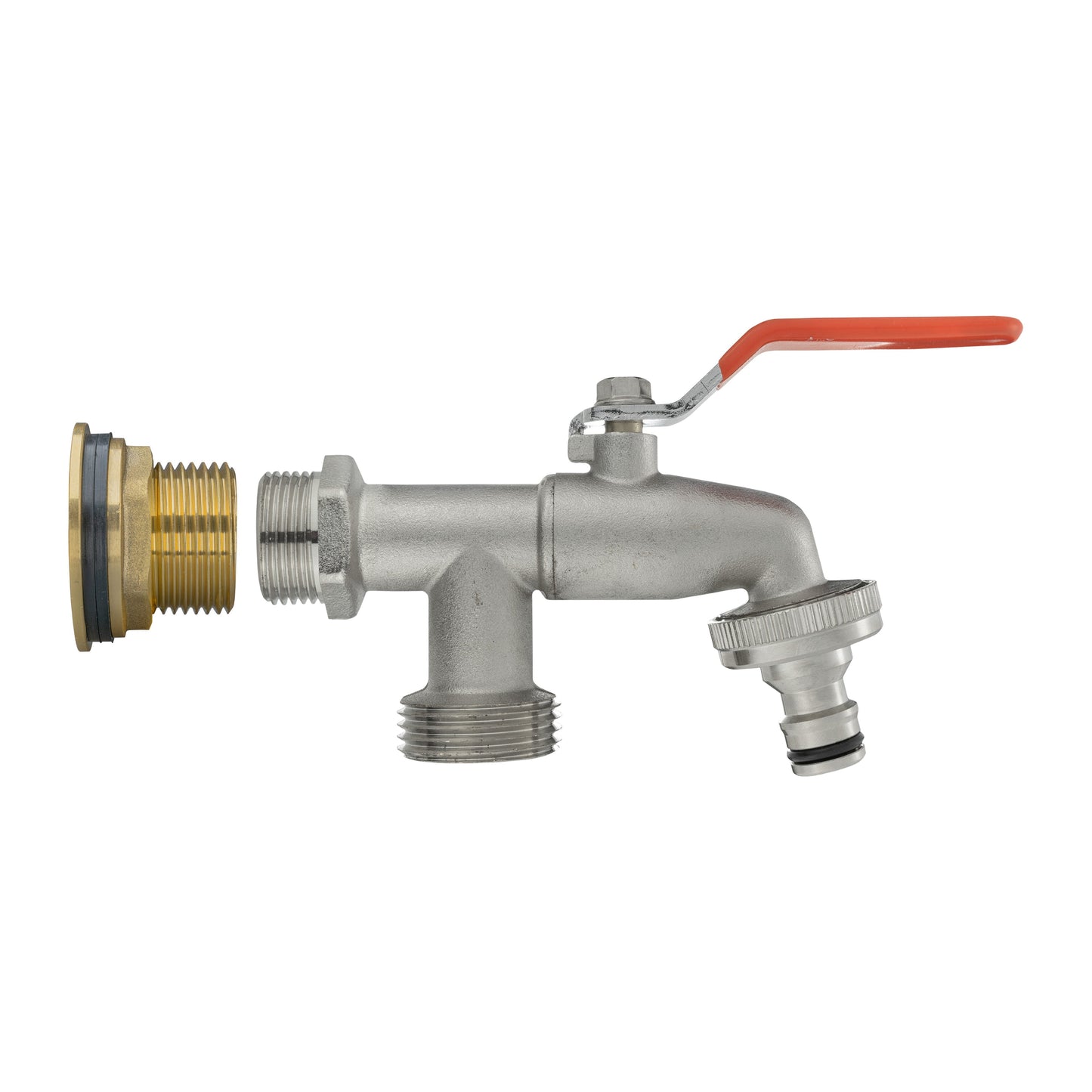 Water Butt Brass Kit 1" with Double Tap