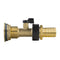 Water Butt Brass Kit 1" with Brass Valve + 19mm Barb