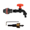Water Butts Kit 3/4" PP Black Tap and Drill Bit