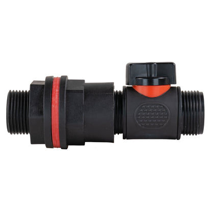Water Butt Kit 3/4" with 3/4" BSP In-Line Valve and Drill Bit