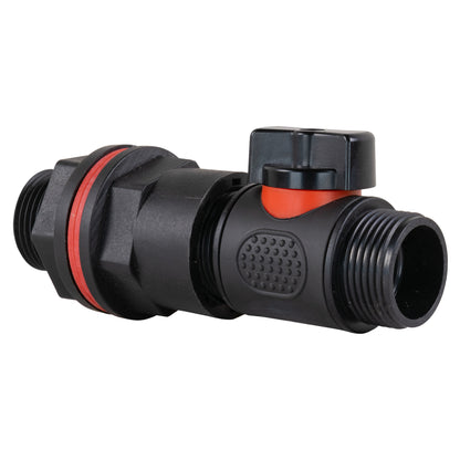 Water Butt Kit 3/4" with 3/4" BSP In-Line Valve and Drill Bit