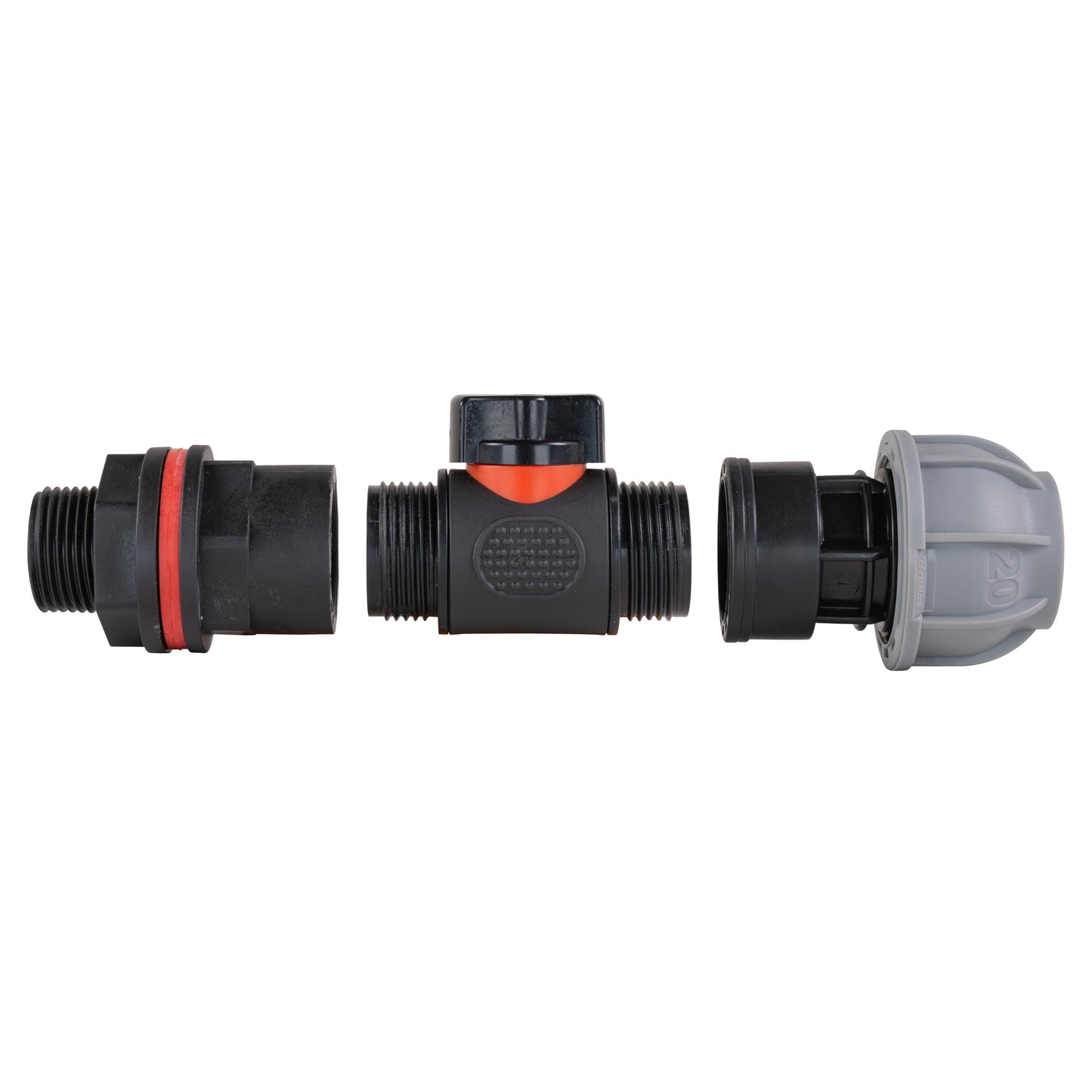 Water Butt Kit 3/4" with In-Line Valve + 25mm MDPE Joiner and Drill Bit
