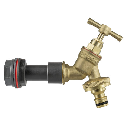 Water Butt Extension Kit 1/2" with Brass Quick Connect Tap and Drill Bit
