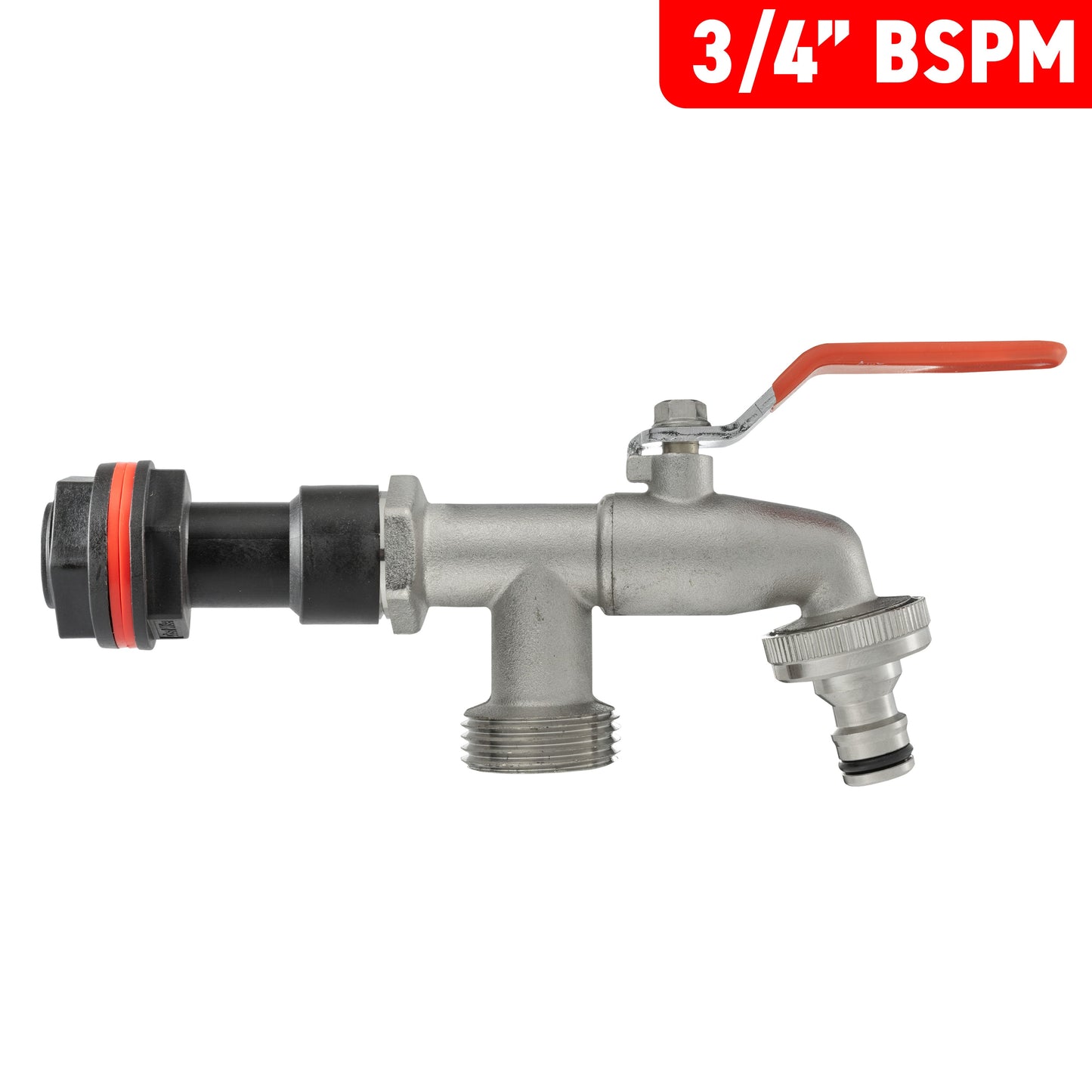 Water Butt Extension Kit 3/4" with Double Tap and Drill Bit