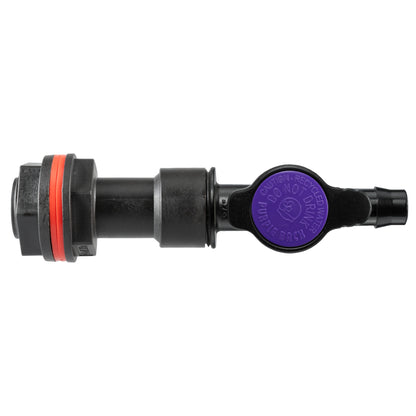 Water Butt Extension Kit 3/4" with 13mm Barb Irrigation Valve and Drill Bit