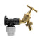 Wall Flange Kit 20mm MDPE - Brass Garden Tap 1/2" Barb