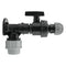 Wall Flange Kit 25mm MDPE + Large Plastic Valve & 20mm MDPE Straight