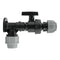 Wall Flange Kit 25mm MDPE + Large Plastic Valve & 25mm MDPE Straight