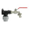 Wall Flange Kit 25mm MDPE + Lever Tap 3/4" Barb