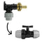 Wall Flange Kit 25mm MDPE + 25mm MDPE Valve + 19mm Barbed Geka Set