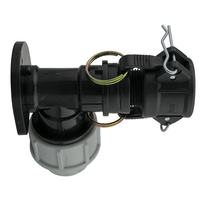 Wall Flange Kit 25mm MDPE + 3/4" Camlock Type B