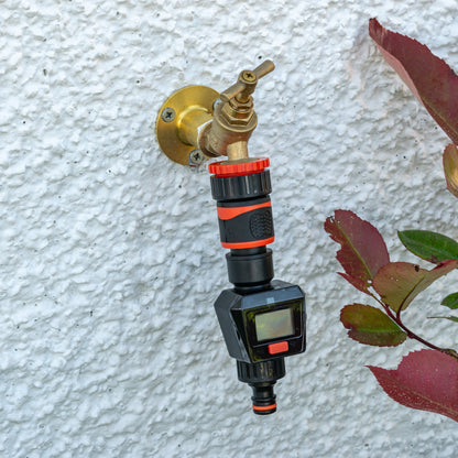 Water Flow Meter Black/Orange