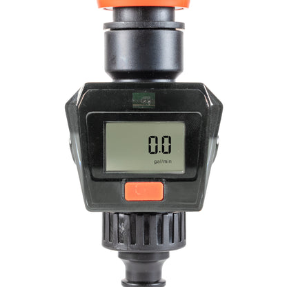 Water Flow Meter Black/Orange