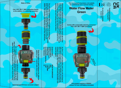 Water Flow Meter Green