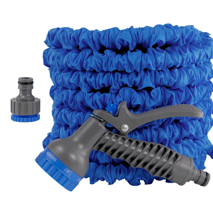 Expanding Trick Hose 5m - 15m Blue
