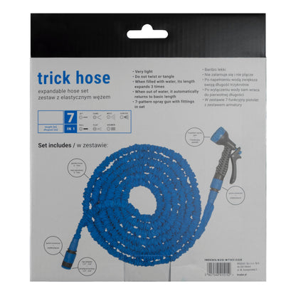 Expanding Trick Hose 7.5m - 22m Blue