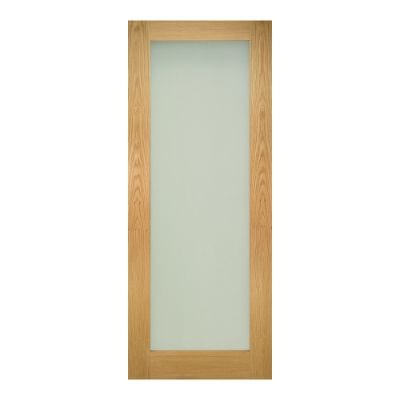 Walden Oak Unfinished Frosted Glazed Internal Door - All Sizes