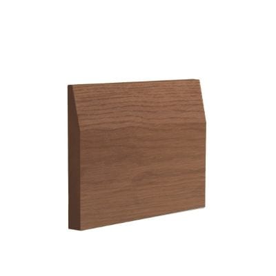Walnut Prefinished Half Splayed Skirting - 145mm x 16mm x 3.6m (Pack of 4)