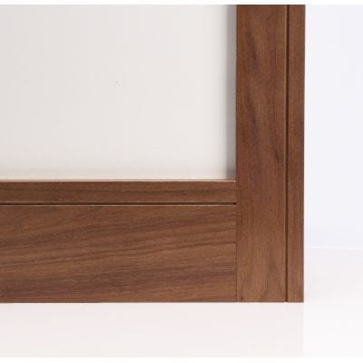 Walnut Prefinished Shaker Skirting - 145mm x 16mm x 3.6m (Pack of 4)
