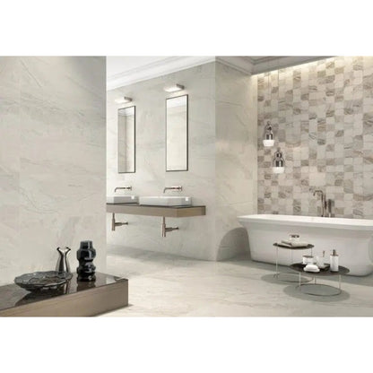 Earthsong Matt White 600mm x 300mm (6 per Box)