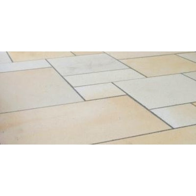 Chivas Mint Fossil Sandstone Paving Pack (19.50m2 - 66 Slabs / Mixed Pack)