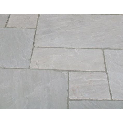 Heritage Light Grey Sandstone Paving Pack (19.5m2 - 66 Slabs/Mixed Pack)