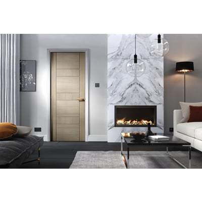 Edmonton Light Grey Pre-Finished Interior Fire Door FD30 - All Sizes