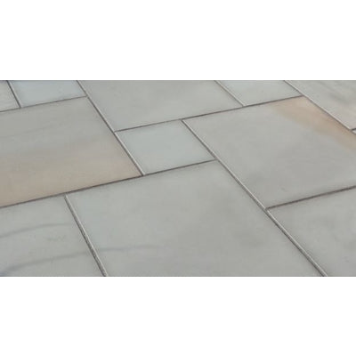 Chivas Light Grey Sandstone Paving Pack (19.50m2 - 66 Slabs / Mixed Pack)