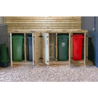 Quintet Wheelie Bin Store - All Sizes
