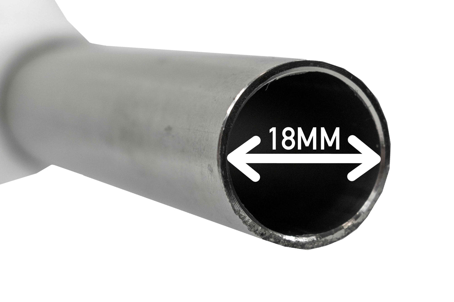 Fuel Gun White 1" Barb Inlet - Metal Outlet