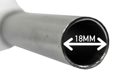 Fuel Gun White 1" Barb Inlet - Metal Outlet