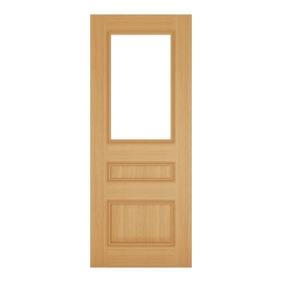 Windsor Oak Prefinished Bevelled Glazed Internal Door - All Sizes