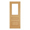 Windsor Oak Prefinished Bevelled Glazed Internal Door - All Sizes