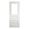 Windsor White Primed Bevelled Glazed Internal Door - All Sizes