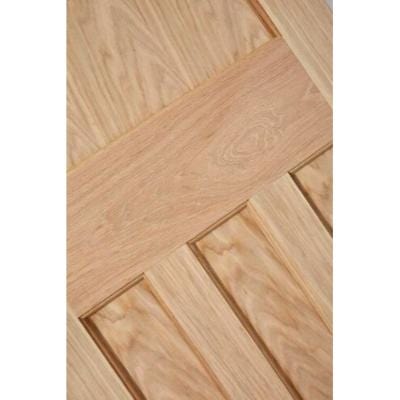 Edwardian Traditional Oak Glazed Unfinished Internal Door - All Sizes