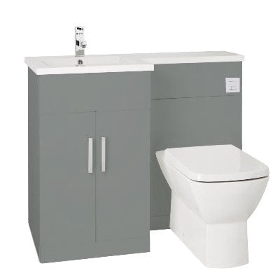 Aquatrend Petite WC Unit, Base Unit & Basin - All Colours