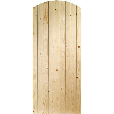 Ledged & Braced Arched Top External Pine Gate