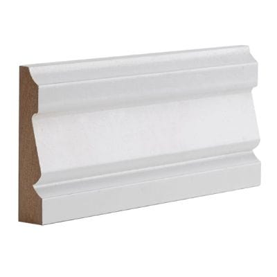 White Primed Ulysses Architrave - 90mm x 18mm x 2100mm (Pack of 5)