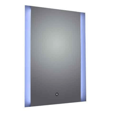 Ashbourne Rectangular Mirror w/ Frosted LED Side Lights - All Sizes