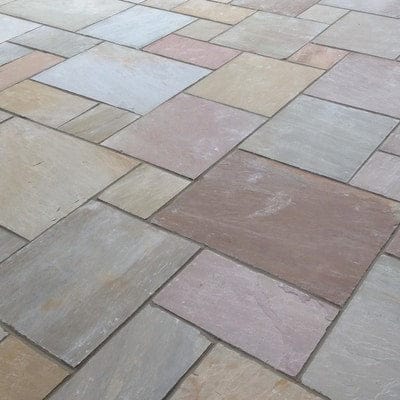 Indian Sandstone Patio Pack Kandla Grey (60 Slabs - 18.97m2 per Pack) - All Colours