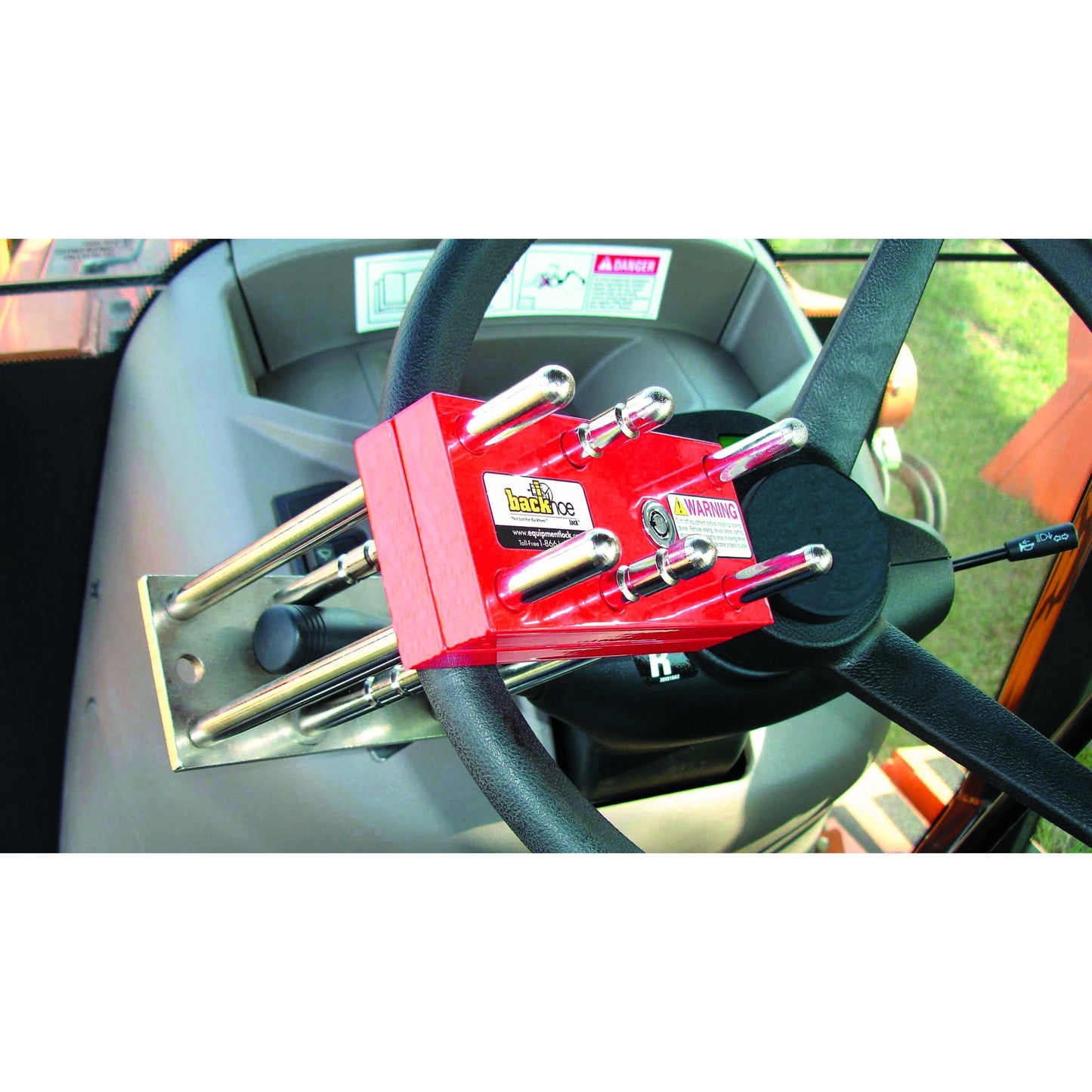 Backhoe Lock Security Device For Forklifts Tractors Boats Secures Forward And Reverse Drive Controls