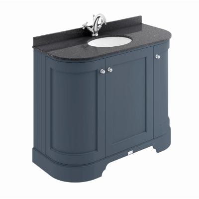 Three Door Curved Basin Cabinet - 1000mm