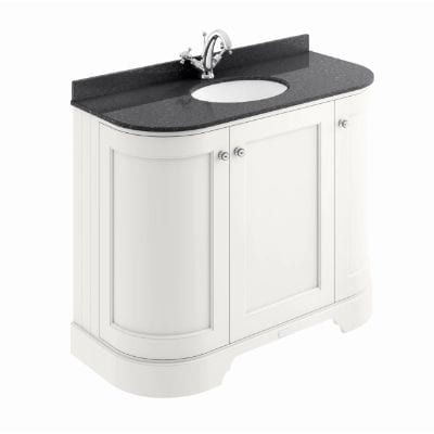 Three Door Curved Basin Cabinet - 1000mm